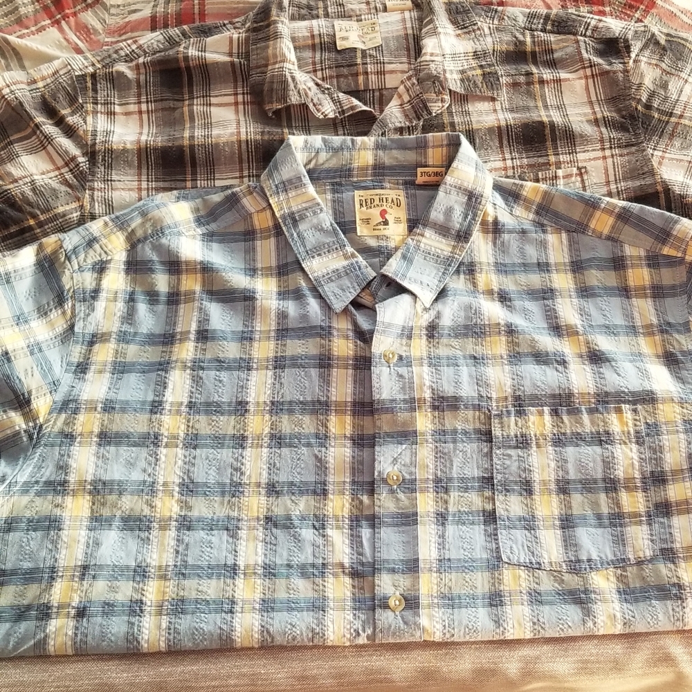 Redhead plaid shirts size 3XL